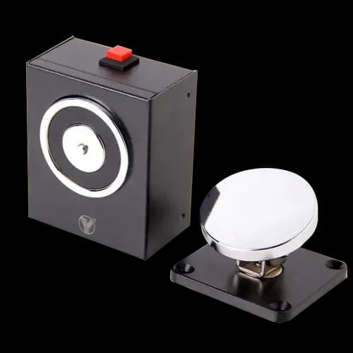 Arrêt de porte de secours - Force de maintien jusqu'à 50Kg - Bouton de fermeture manuelle - Convient pour portes simples et doubles - DC24V