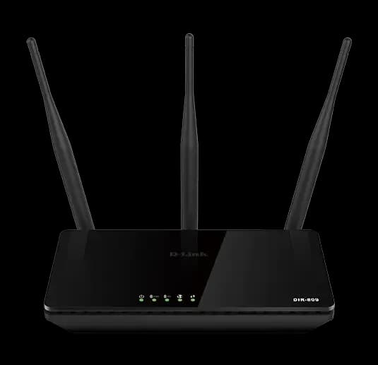 D-Link DIR-809 Wireless AC750 Dual Band 10/100 Router 3x Antenne