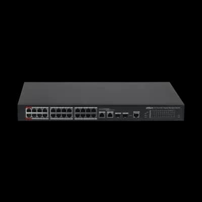 DAHUA DH-PFS4226-24GT-360 24-Port PoE Gigabit Managed Switch 24*10/100/1000 Base-T (PoE power supply) 2*100/1000 Base-X