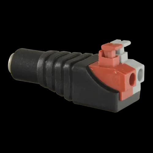 Connecteur DC femelle avec borne d'insertion