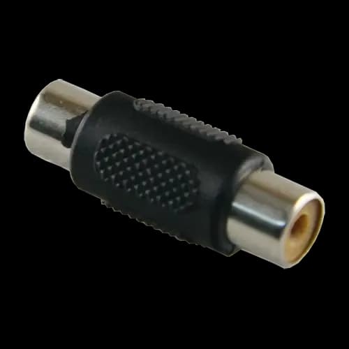 connector - RCA female - RCA female - 31 mm (D) - 11 mm (W) - 3 g