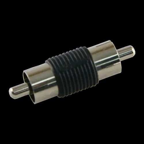 Connector - RCA male - RCA male - 34 mm (D) - 9 mm (W) - 5 g