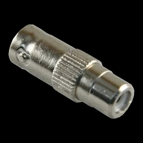 connector - BNC female - RCA female - 28 mm (D) - 10 mm (W) - 5 g