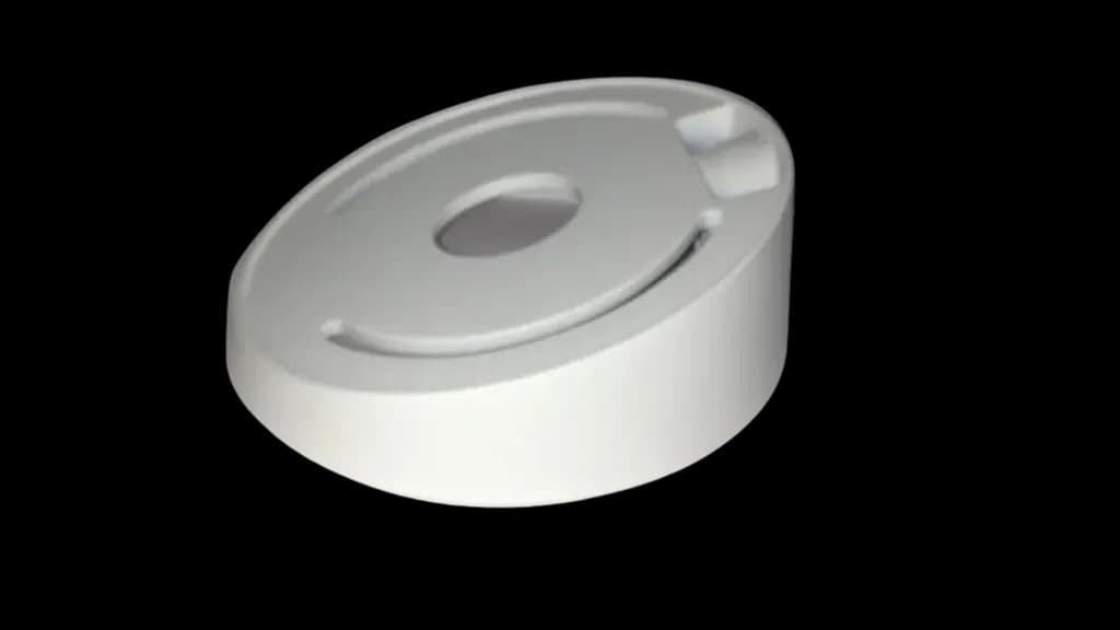 Hikvision DS-1259ZJ Support de plafond incliné pour caméras dômes - Plastique - 39,2 mm (H) x 111 mm (diamètre de base) - 200 g