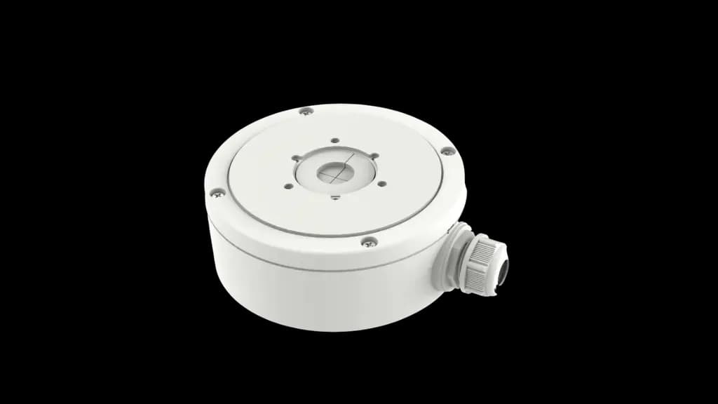 Hikvision DS-1280ZJ-S Boîte de jonction pour caméras dôme - Alliage d'aluminium - 53,4 mm (H) x 137 mm (diamètre de base) - 527 g