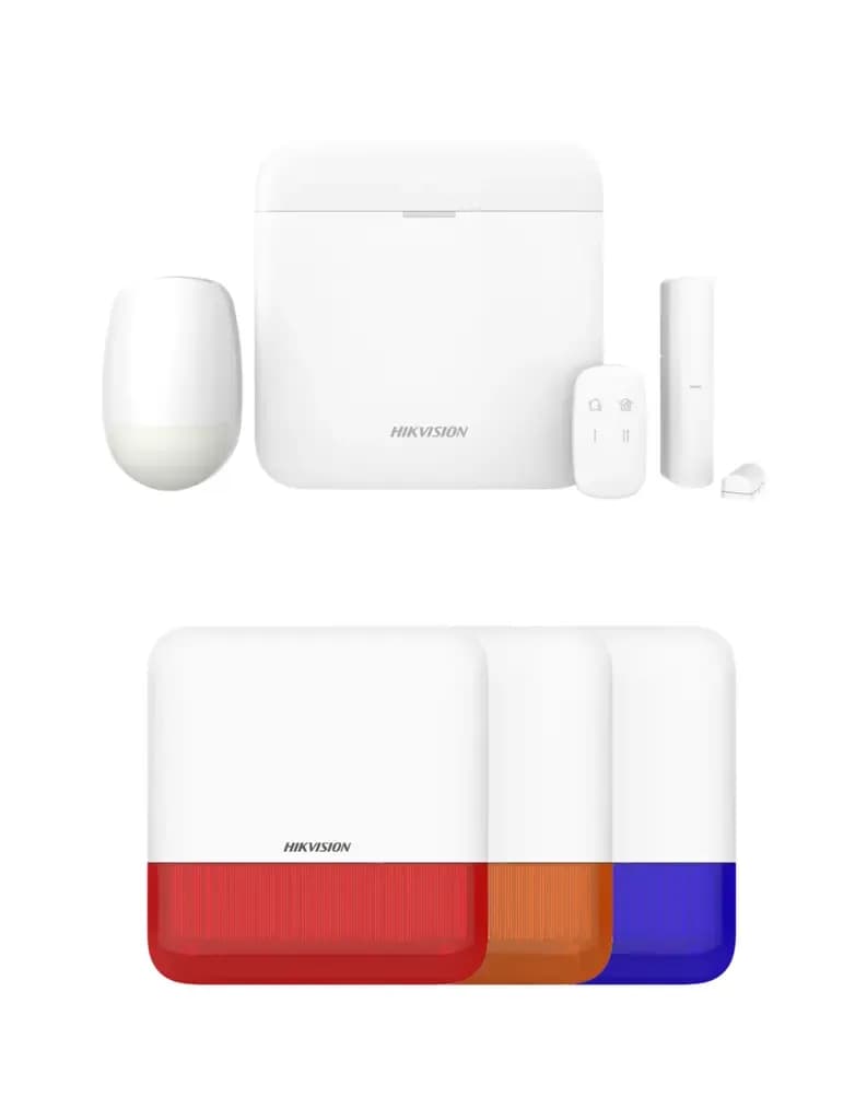Hikvision DS-PWA96-Kit-WE- DS-PS1-E KIT ALARME AX PRO RADIO 96 zones LAN/IP/WIFI/3G-4G - AVEC SIRÈNE EXTERNE SANS FIL