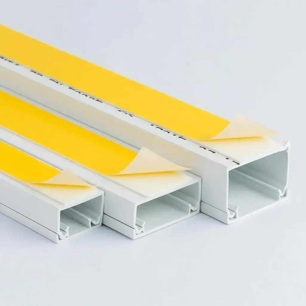40x25 SELF ADHESIVE PVC CABLE TRUNKING Bar 2m
