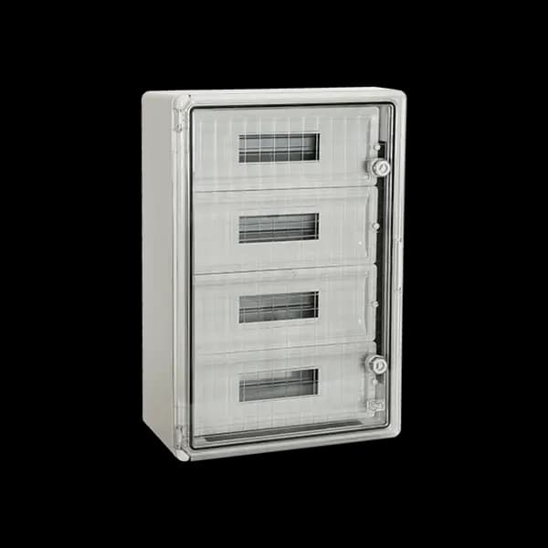 ELMARK Coffret ABS IP65 SURFACE AVEC COUVERT 60:Modules 5324060190