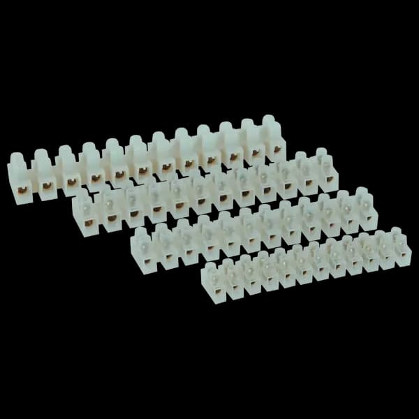 31010 Barette Domino à Vis Barre 12Poles - 10A / 250V / (Pack 10Pcs)