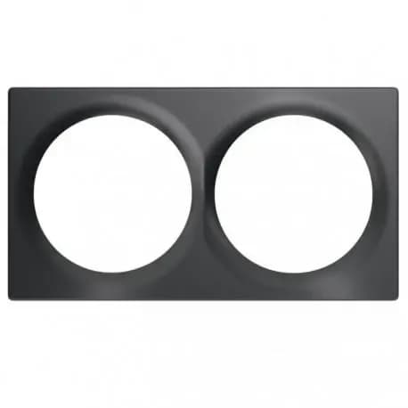 Plaque de finition Fibaro WALLI Double - Anthracite