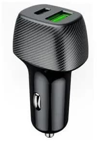 eSTUFF ES631021 Dual Car Charger USB-C (20W)+ USB-A (18W)