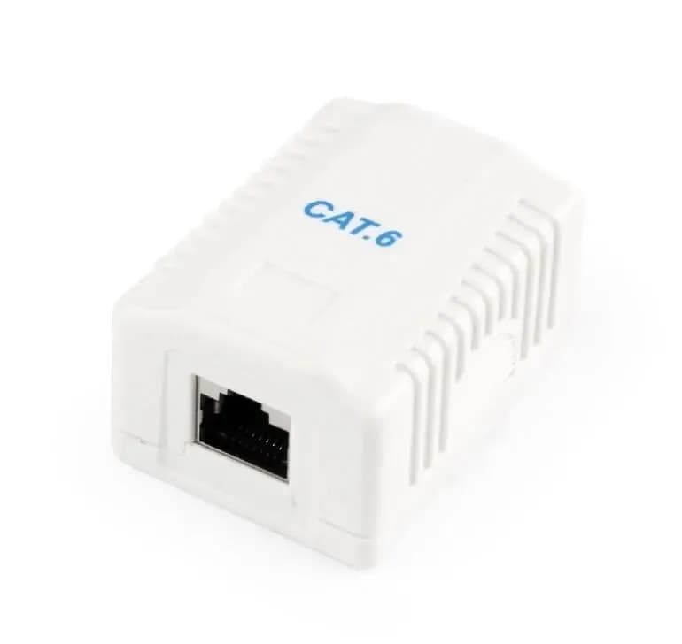 PRISE CAT6-UTP MURALE APPARENTE SIMPLE GEMBIRD NCAC-1U6-01