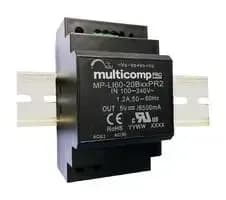 MULTICOMP PRO MP-LI60-20B48PR2 60 W, 48 VDC, 1.25 A Alimentation rail DIN AC/DC (PSU) 1 sortie