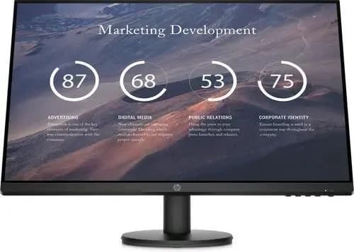 27' HP P27 G5 P-Series LED monitor 27' 1920 x 1080 Full HD (1080p) @ 75 Hz 5 ms HDMI, VGA, DisplayPort black