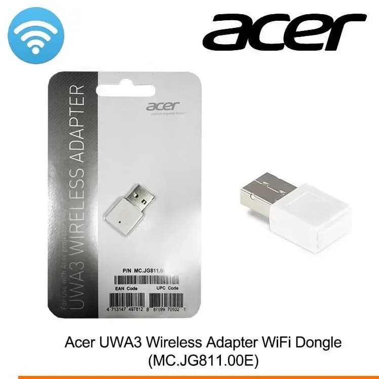 Acer Dongle Wi-Fi USB UWA3 Adaptateur sans fil USB pour vidéoprojecteurs Acer