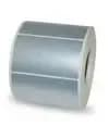 Etiquette Plastique Argent-Silver , 76x76mm (930 etiquettes/rouleau) rubans recommandes: 5095 resine