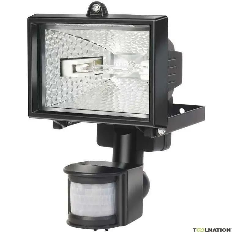 BRENNENSTUHL 1172650 Projecteur halogène H 150 IP44 avec détecteur de mouvement infrarouge 120W 2216lm noir