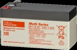 Cellpower CP 1.2 – 12 Batterie AGM 12 V - 1.2 Ah - 97 x 43 x 58 mm (lxwxh)