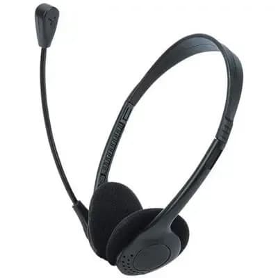 VALUE 15.99.1301 Headset, with Volume Control black 3.5 mm stereo plug