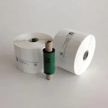 Etiquette Plastique Blanc , 102x76mm (930 etiquettes/rouleau) rubans recommandes: resine