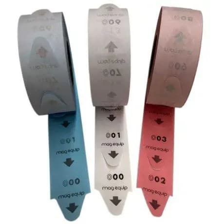 Rouleau d'etiquette numerote 2000 tickets/Rouleau pour Distributeur de numero de file d'attente (Vendu Par colis 20X)