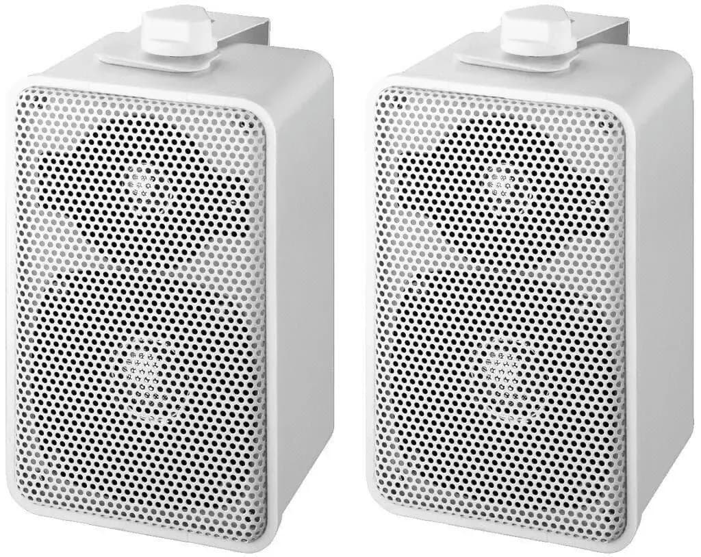 MONACOR EUL-42/WS Paire d'enceintes universelles 2 voies, 4 Ω 20 WRMS