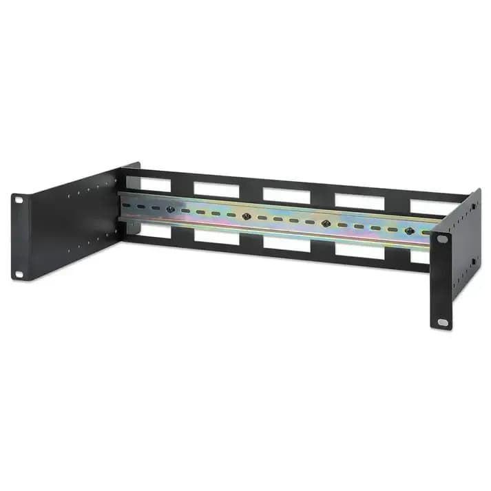 INTELLINET 716345 Kit de rail DIN réglable pour montage en rack 19', 2U
