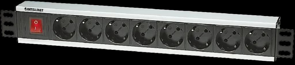 INTELLINET 207157 Bandeau multiprise à 8 prises 19'-Rack + Switch On/Of