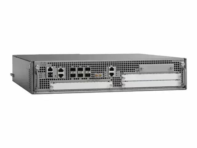 Cisco ASR Router ASR1002-5G-HA/K9 Firewall protection, VPN support 8 GB (installed) / 16 GB (max) Bandwidth: 5 Gbps ¦ Encryption throughput: 4 Gbps - Rack 2U