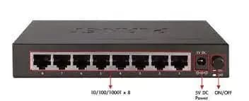 Hikvision DS-3E0108D-E 8 Port 10/100 Desktop Switch