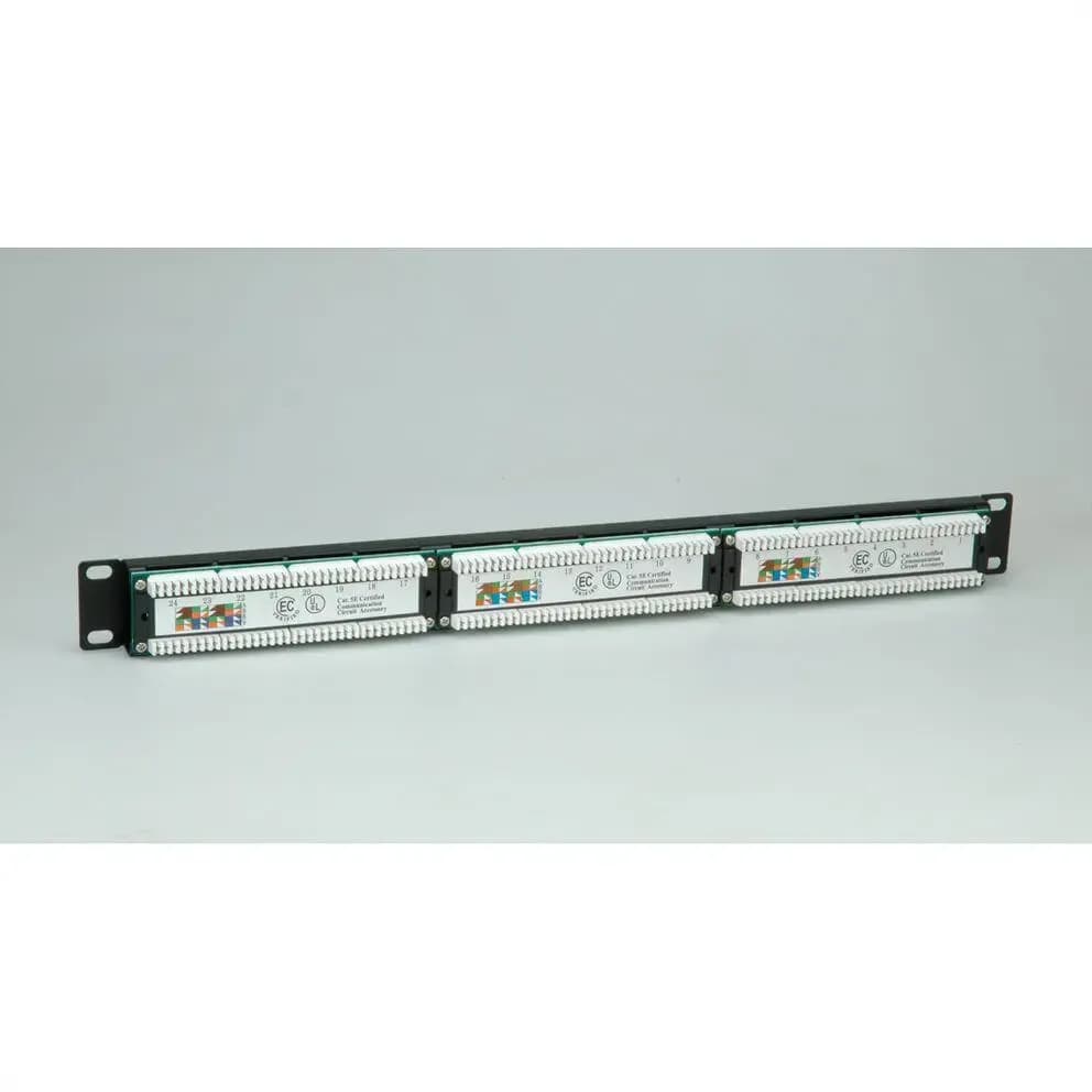 26.99.0349 VALUE Cat.5e 19' Patch Panel, 24 Ports, UTP, black