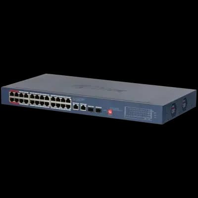 Dahua CS4228-24GT-375 Switch Cloud Managed 24 x Gigabit (PoE+) + 2 x Gigabit Uplink - 2x Gigabit SFP rack-mountable PoE+ (375 W)