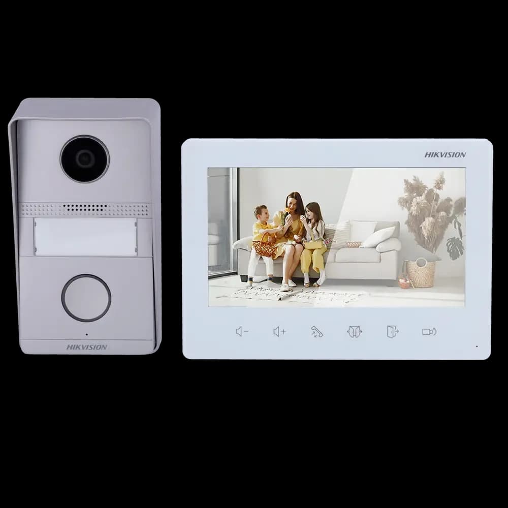 Hikvision DS-KIS101-P Kit interphone vidéo analogique 2 fils 1x bouton d'appel (copie)