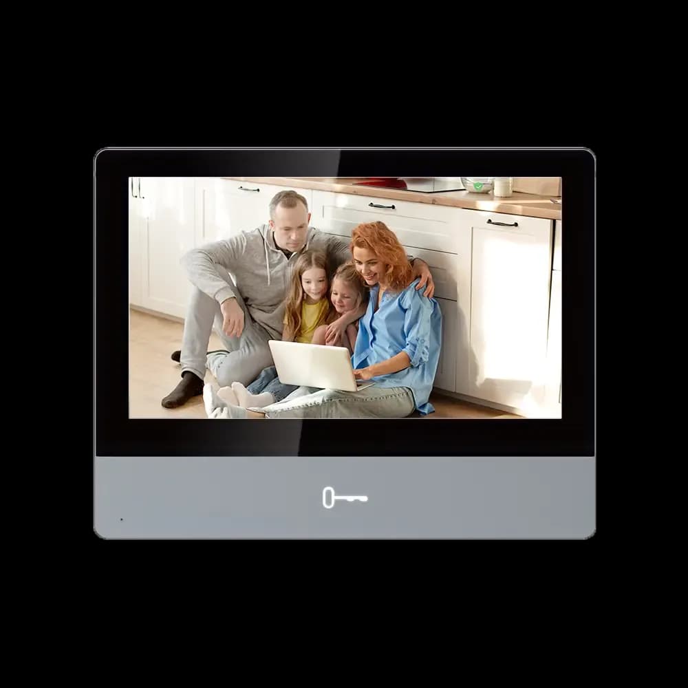 Hikvision DS-KH8350-WTE1 7“ Touch-Screen Indoor Station, Metal panel Ethernet & Wi-Fi 802.11b/g/n standard PoE/ 12 VDC