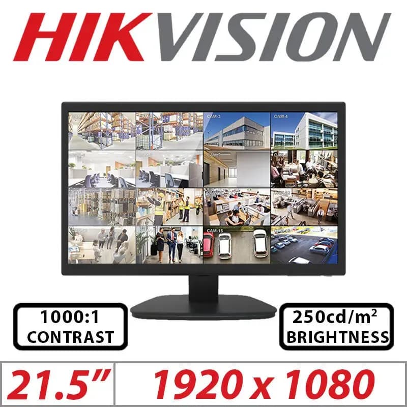 DS-D5022QE-B HIKVISION 21.5' FULL HD MONITOR WITH HDMI/VGA