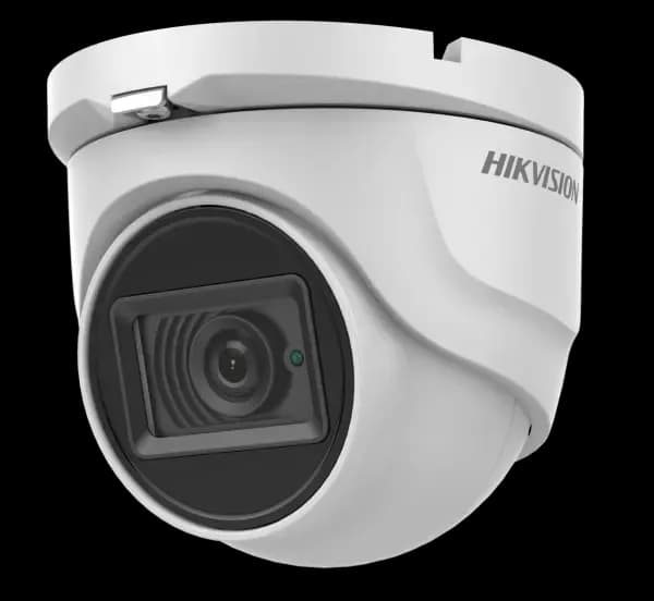 HIKVISION HD-TVI DS-2CE76H0T-ITMFS 5MP Turret Camera Fixed Lens Metal Audio