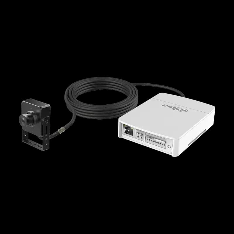 DAHUA Pack HUM8231P-E1+ HUM8231-L1 - Caméra pinhole 2MP PoE - Carte Micro SD - H.265+