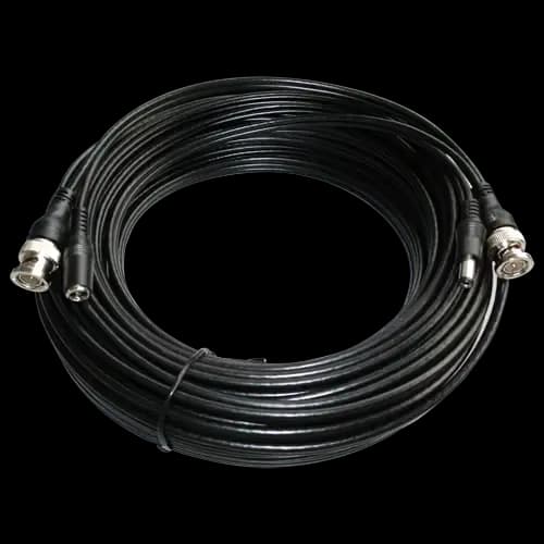 Combined cable RG59 + DC - BNC connector